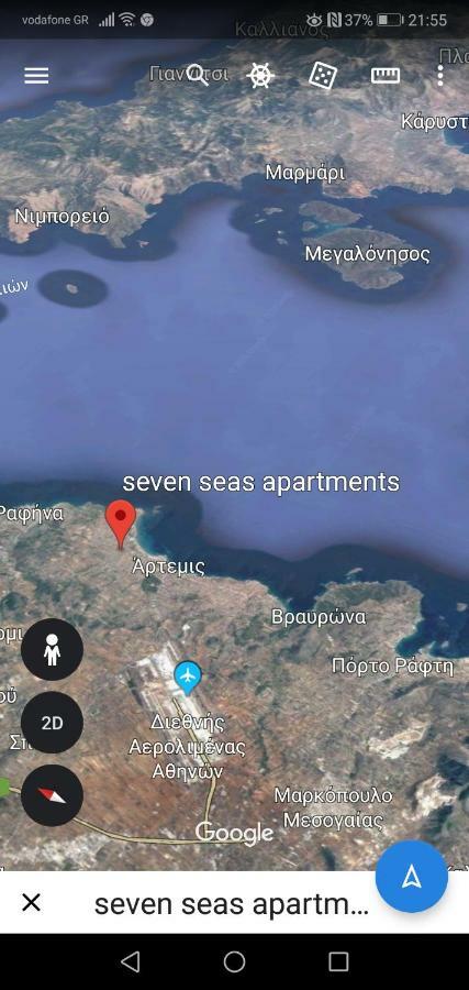 Seven Seas Apartments Αρτέμιδα Εξωτερικό φωτογραφία